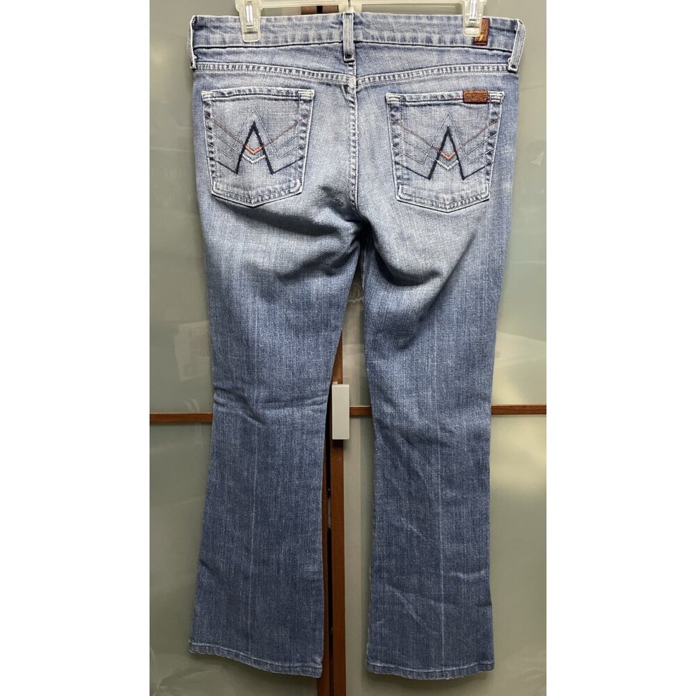 7 For All Mankind Vintage Y2K 90s Embroidered Triple Color A Pocket Boot Size 30